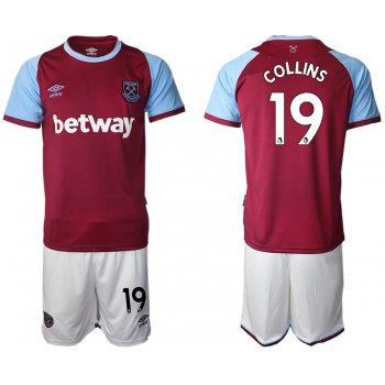 Men 2020-2021 club West Ham United home 19 red Soccer Jerseys