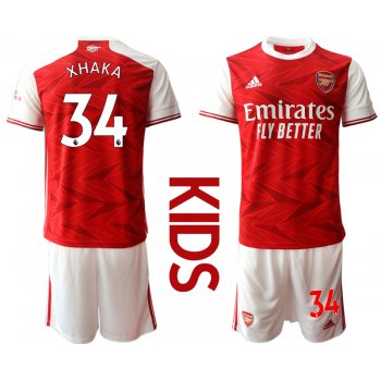 Youth 2020-2021 club Arsenal home 34 red Soccer Jerseys