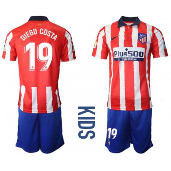 Youth 2020-2021 club Atletico Madrid home 19 red Soccer Jerseys