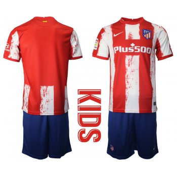 Youth 2021-2022 Club Atletico Madrid home red blank Nike Soccer Jersey