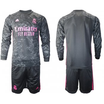 2021 Men Real Madrid away long sleeve soccer jerseys