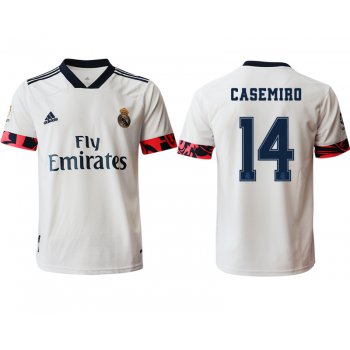 Men 2020-2021 club Real Madrid home aaa version 14 white Soccer Jerseys2