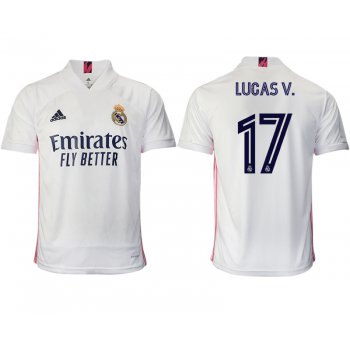 Men 2020-2021 club Real Madrid home aaa version 17 white Soccer Jerseys