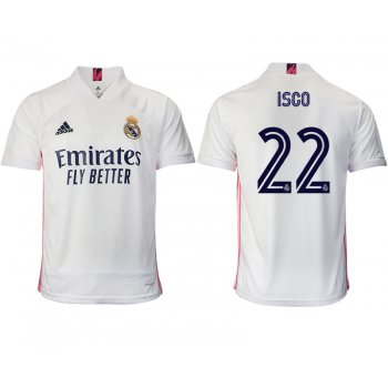 Men 2020-2021 club Real Madrid home aaa version 22 white Soccer Jerseys