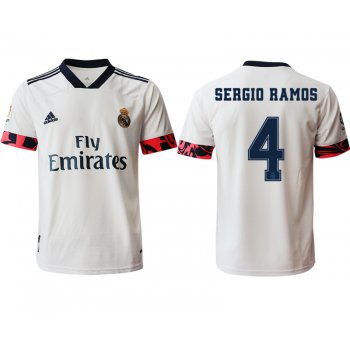 Men 2020-2021 club Real Madrid home aaa version 4 white Soccer Jerseys2