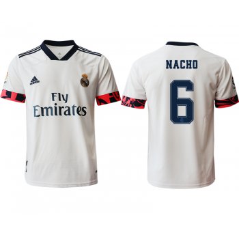 Men 2020-2021 club Real Madrid home aaa version 6 white Soccer Jerseys2