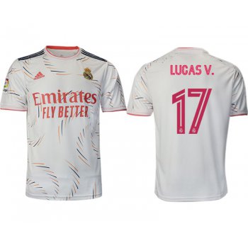 Men 2021-2022 Club Real Madrid home aaa version white 17 Adidas Soccer Jersey