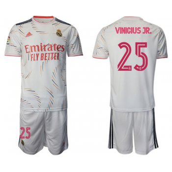 Men 2021-2022 Club Real Madrid home white 25 Adidas Soccer Jersey