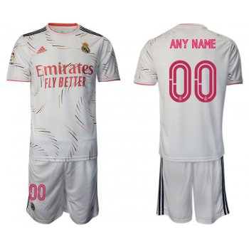 Men 2021-2022 Club Real Madrid home white customized Adidas Soccer Jersey