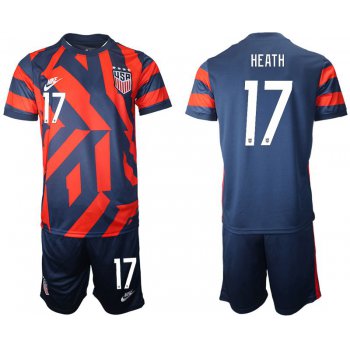 Men 2020-2021 National team United States away 17 blue Nike Soccer Jersey