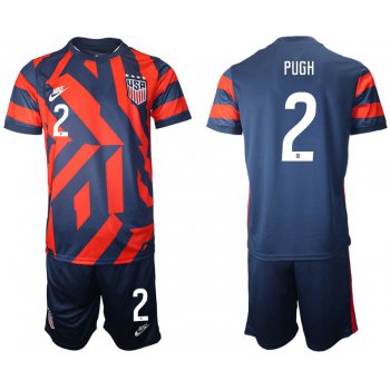 Men 2020-2021 National team United States away 2 blue Nike Soccer Jerseys