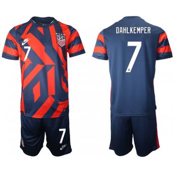 Men 2020-2021 National team United States away 7 blue Nike Soccer Jersey