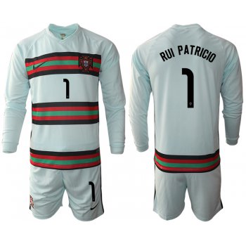 Men 2021 European Cup Portugal away Long sleeve 1 soccer jerseys