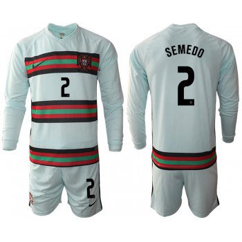 Men 2021 European Cup Portugal away Long sleeve 2 soccer jerseys