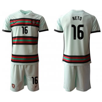 Men 2021 European Cup Portugal away grey 16 Soccer Jersey