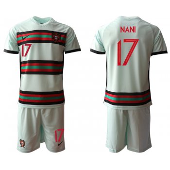 Men 2021 European Cup Portugal away grey 17 Soccer Jersey1