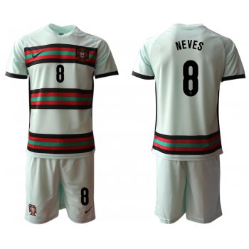 Men 2021 European Cup Portugal away grey 8 Soccer Jersey