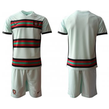 Men 2021 European Cup Portugal away grey Soccer Jersey