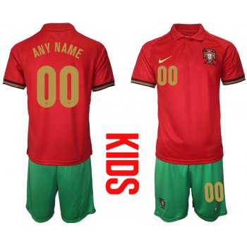 2021 European Cup Portugal home Youth soccer jerseys