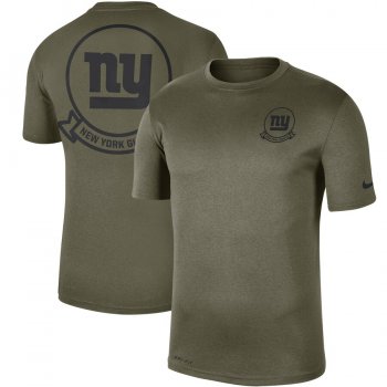 Men's New York Giants Nike Olive 2019 Salute to Service Sideline Seal Legend Performance T-Shirt