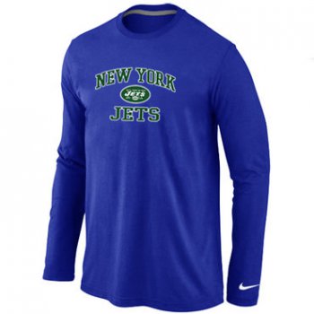 Nike New York Jets Heart & Soul Long Sleeve T-Shirt Blue