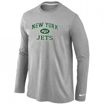 Nike New York Jets Heart & Soul Long Sleeve T-Shirt Grey