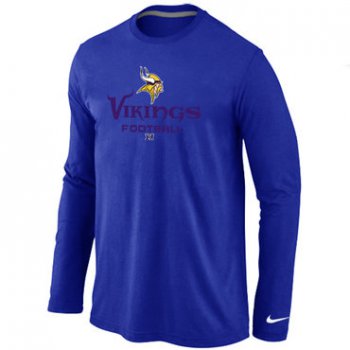 NIKE Minnesota Vikings Critical Victory Long Sleeve T-Shirt Blue