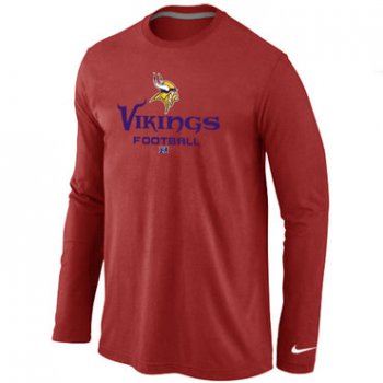 NIKE Minnesota Vikings Critical Victory Long Sleeve T-Shirt RED