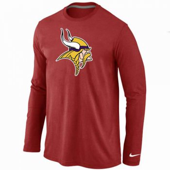 Nike Minnesota Vikings Logo Long Sleeve T-Shirt RED