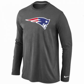 Nike New England Patriots Logo Long Sleeve T-Shirt D.Grey