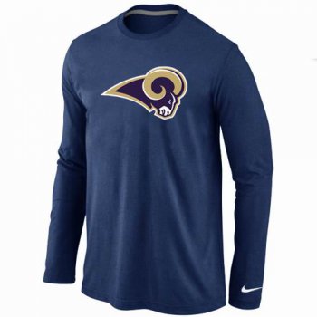 Nike St.Louis Rams Logo Long Sleeve T-Shirt D.Blue