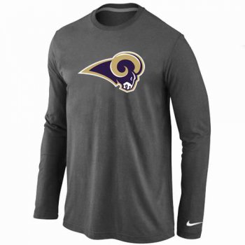 Nike St.Louis Rams Logo Long Sleeve T-Shirt D.Grey