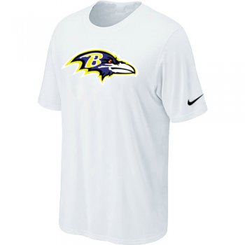 Baltimore Ravens Sideline Legend Authentic Logo T-Shirt White