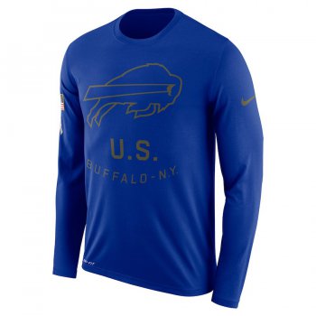 Buffalo Bills Nike Salute To Service Sideline Legend Performance Long Sleeve T-Shirt Royal