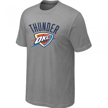 Oklahoma City Thunder Big & Tall Primary Logo L.Grey NBA T-Shirt