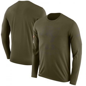 Tampa Bay Buccaneers Nike Salute To Service Sideline Legend Performance Long Sleeve T-Shirt Olive