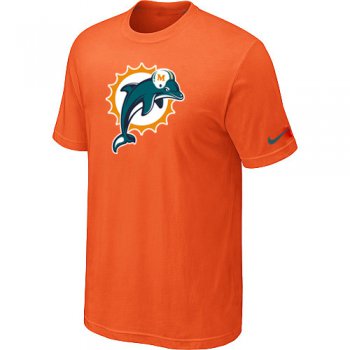 Miami Dolphins Sideline Legend Authentic Logo T-Shirt Orange