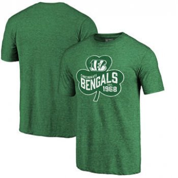 Cincinnati Bengals Pro Line by Fanatics Branded St. Patrick's Day Paddy's Pride Tri-Blend T-Shirt - Green