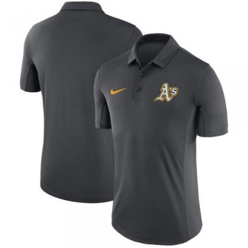 Men's Oakland Athletics Nike Anthracite Franchise Polo