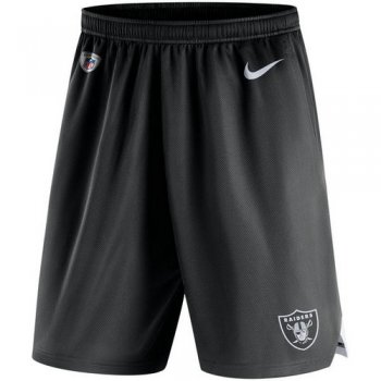 Men's Oakland Raiders Nike Black Knit Performance Shorts