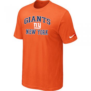 New York Giants Heart & Soul Orange T-Shirt