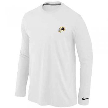 Washington Redskins Sideline Legend Authentic Long Sleeve T-Shirt Logo White