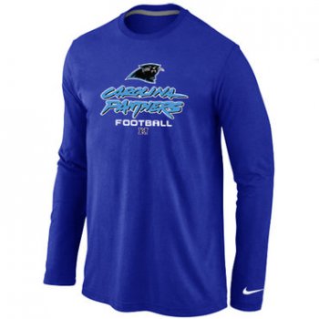 Nike Carolina Panthers Critical Victory Long Sleeve T-Shirt Blue