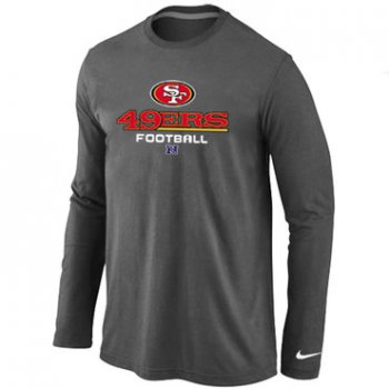 Nike San Francisco 49ers Critical Victory Long Sleeve T-Shirt D.Grey