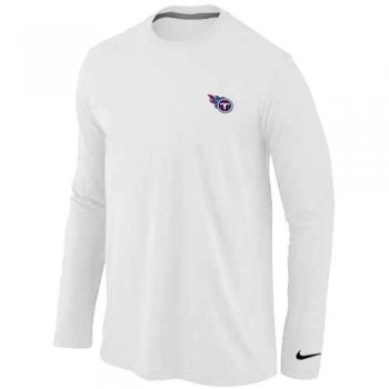 Tennessee Titans Logo Long Sleeve T-Shirt White