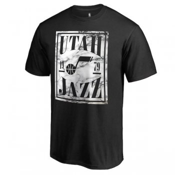 Men's Utah Jazz Fanatics Branded Black Court Vision T-Shirt