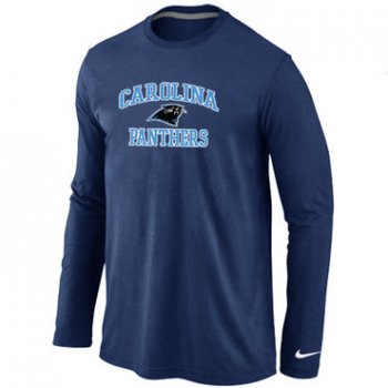 Nike Carolina Panthers Heart & Soul Long Sleeve T-Shirt D.Blue