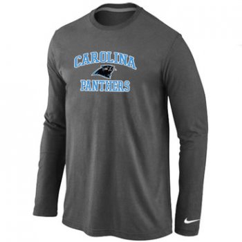 Nike Carolina Panthers Heart & Soul Long Sleeve T-Shirt D.Grey