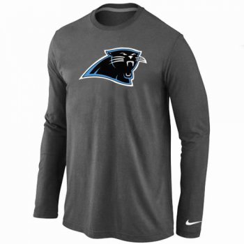 Nike Carolina Panthers Logo Long Sleeve T-Shirt D.Grey