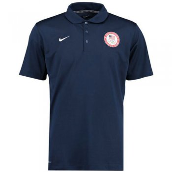 Team USA Nike Varsity Dri-FIT Polo Navy